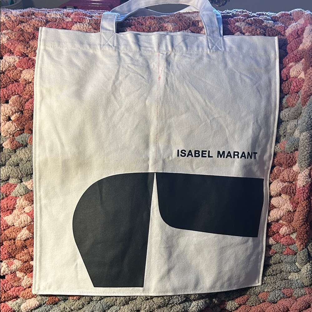 Isabel Marant Black and White Graphic Tote
